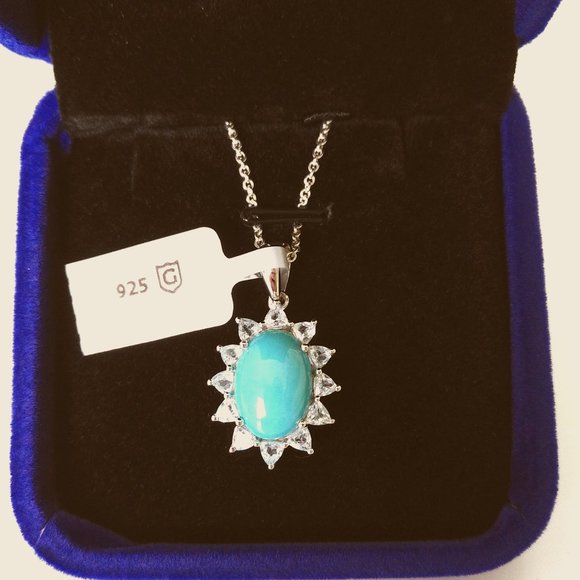 Gemporia Jewelry - Sleeping Beauty Turquoise 925 Silver Necklace